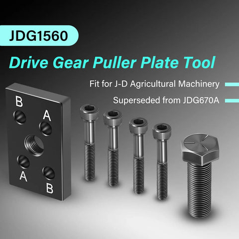 Drive Gear Puller Plate Tool with screws for fuel injection pumps, heavy duty steel, for Db2 Db4 De10 engines repair 6059 6068