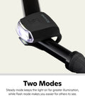 Quick Wrap Bike Light Set With 40 Lumen Headlight And 10 Lumen Taillight Cob LED for a Brighter Look on handlebar