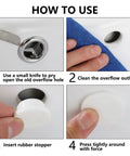 Steps for using 24 Pack Silicone Bathtub Jet Hole Plugs Covers In 6 Sizes White Keeps Debris And Hair Out Of Your Jetted Tub Fits Most Tubs And Spas Easy Clean And Prevents Clogs