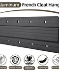 Aluminum French Cleat Hanger showing black heavy duty profile for mounting, highlighting good strength and waterproof features.