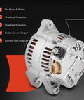 Alternator For Scion Xb 2004 2006 And Toyota Echo 2004 2005 1.5L 12V 80A With 4 Groove Pulley Clockwise Direct Fit Replacement