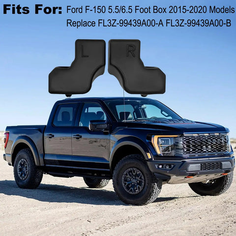 Upgraded Tailgate Rubber Bumper Cushions Kit With 4 Heavy Duty Metal Bolts For Ford F150 5.5 6.5 Foot Box 2015 2020 truck view