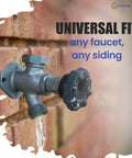 2 Pack Outdoor Hose Bib Fix Kit With Slide In Mounting Plate Easy Quick Install No Plumbing Needed Secure Spigot Stop Leaks