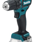 Badass 12v Max Lithium Ion Cxt Brushless Drill Driver Featuring Electric Brake And Bright Led Lamp Keyless Chuck Compact Heavy Duty Cordless Tool Built Different For Real World Projects, close-up view of drill with keyless chuck.