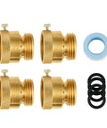 Beefy Anti Siphon Valve Three Quarter Inch Hose Bib Backflow Preventer Set With Solid Brass Vacuum Breaker for garden spigot and RV shown