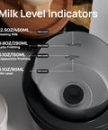 Open 4-In-1 Milk Frother And Warmer For Hot Or Iced Lattes Cappuccinos And Macchiatos, Barista-Grade Foam Electric Steamer 12.5oz
