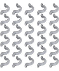 30 pieces of 1 Inch PVC Electrical Con Clamp 2 Hole U Bracket Pipe Strap for HVAC Telecommunication Refrigeration and Lighting