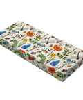 Outdoor Bench Cushion With Ties 42 Inch By 18 Inch Waterproof Polyester Cover with floral pattern for patio loveseats.