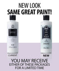 Clear Water Based Primer 8 oz Non Toxic Flexible Base With two packaging options displayed side by side, current and new.