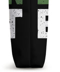 Close-up of Dragon Boat Racing Paddler Tote Bag for Dragonboating Fans and Crew Members Dope Gear, black side view