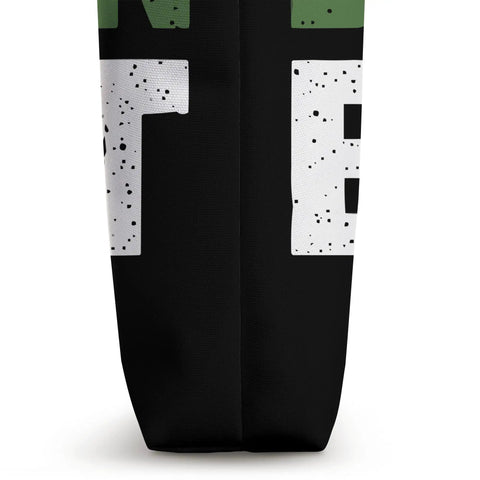 Close-up of Dragon Boat Racing Paddler Tote Bag for Dragonboating Fans and Crew Members Dope Gear, black side view