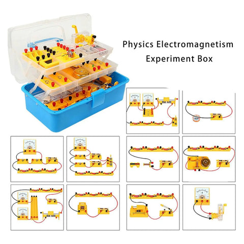 Hands-On Physics Experiment Kit For Electricity And Magnetism, STEM Learning Set For Middle And High School Students with circuit projects