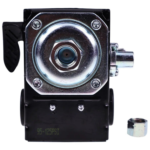 Front view of Pressure Switch For Ingersoll Rand SS5L5 Air Compressor 95-125 Psi Replacement Part 23474661-R.