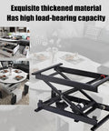 Sleek Electric Lift Coffee Table With Remote Control And Sturdy Iron Frame, High Capacity Adjustable Height For Ultimate Living Room Comfy Vibes, showcasing high load-bearing mechanism.