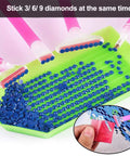 All In One 22 Piece 5D Diamond Painting Tools Kit With Roller Storage Box Tweezers Pens Trays And Glue for crafting diamonds