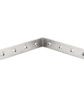 Heavy Duty 6x6 Inch Right Angle Shelf Brackets, 4mm Thick Stainless Steel Corner Braces In Brushed Nickel, 8 Pack for Wood Shelves