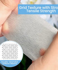 Close-up of grid texture on Double Sided Rug Tape For Area Rugs Heavy Duty Adhesive That Grips Hardwood Tile And Carpet.
