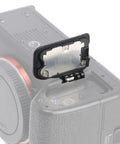 Battery Door Cover Cap Replacement for Sony Alpha A7 IV A7R IV A7S III FX3 FX30 A1 A9 II Camera attached to battery slot.