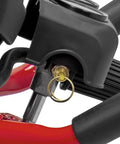 Close-up of the air compressor's quick-release valve and ring on the Smooth Operator 33 Gallon Air Compressor.