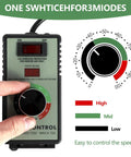 Sweet Spot Variable Speed Controller For AC Motors Featuring 110V Plug And Play Hookup 15 Amp Heavy Duty Build handles speed adjustment with LED display.