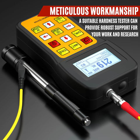 Non Destructive Metal Hardness Tester Digital Leeb Tester With Type D Impact Device for Steel Aluminum Iron Alloys 170 to 960 HLD