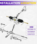 Precedent Steering Gear Box Assembly For Club Car Onward Tempo 2004 Up Golf Carts Replaces OEM 102288601 103679701