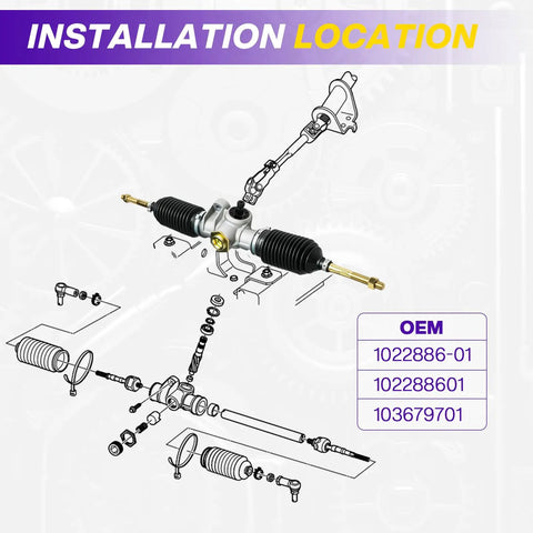Precedent Steering Gear Box Assembly For Club Car Onward Tempo 2004 Up Golf Carts Replaces OEM 102288601 103679701