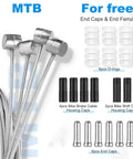 All In One Mountain Bike Brake Cable Kit Upgrade For MTB Ride Ready Pro Grade Full Replacement With accessories displayed