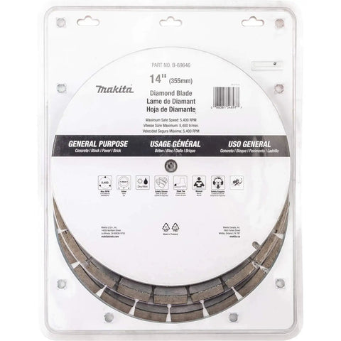 14 Inch Diamond Blade Segmented General Purpose For Concrete Block And Brick Pro Grade Contractor 3 Pack With 12mm Segments And Laser Welded Joint For Faster Cooler Cuts in packaging
