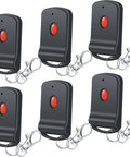 Six Pack Garage Door Opener Remotes Portable Transmitters With 10 Dip Switches Compatible With 3060 3089 4120 300MHz