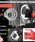 Badass 8900W Brushless Concrete Ring Saw cuts through brick like butter with automatic water circulation for dust control.