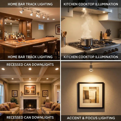 Waterproof GU10 LED Range Hood Bulbs 5W Dimmable Warm White 3000K Featuring Badass Quartz Glass And Polished Chrome Reflector For Kitchens And Appliances Two Pack Built Incredibly Tough