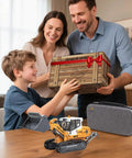 Family gifting Grown Up Metal Mini Remote Control Loader With Lever Driven Digging System 1 to 1 Scale Full Channel Drive RC Digger Model