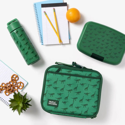 Keep Things Chill In Backpacks With This Kid Approved Confetti Insulated Water Bottle Packed With A Leak Proof Straw Lid And Double Wall Stainless Steel Build For Little Ones 14 Oz on a table with school supplies.