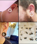 Dope Hollow Silicone Ear Tunnels And Plugs Set For Piercing Expander Kit 20 Pieces From 2g To 1 Inch Include Double Flared Gauges
