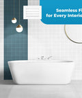 Aluminum Vent Cover 24 By 24 Inches Quiet Return Air Grille For Wall Or Ceiling displayed in modern bathroom setting.