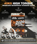 Beefy 40Kg High Torque RC Servo Motor For 1 Tenth Scale Cars Waterproof Brushless Digital Standard Servo 2026 Special Edition