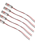 5 Pack 650nm 5mW Red Laser Tube Heads With Adjustable Focus For Sight Positioning And Telescopes Includes 3 To 5V Power, 12x12x40mm