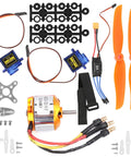 Badass Rc Aircraft Upgrade Set With 2212 KV2200 Brushless Motor And 6035 Propeller Hooked Up To A Smooth 30A ESC With XT60 Plug Plus SG90 Micro Servo.