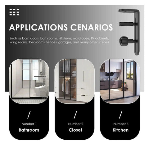 Applications for Full Extension Drawer Slides Set 6pc Side Mount Slick Carbon Steel Bottom Roller Kit in bathroom, closet, and kitchen
