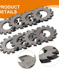 8 Pc Gear Cutter Set In High Speed Steel For Milling Machines, 20 Degree Pressure Angle, Disk Shaped Cutters With 18 Teeth
