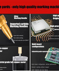 Heavy Duty Pneumatic Dot Peen Marking Machine For Metal Engraving And Custom Serial Stamping With Durable Carbide Tip overview with carbide needles and motor