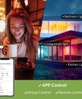 Smart WiFi RGB CW LED Bulbs 13W 1300LM 3 Pack Works With Alexa And Google Assistant 2700K To 6500K app control example