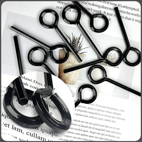 10 Pack 5 32nd Inch Standard Hex Dogging Key With Full Loop Keychain Solid Metal Allen Key Wrench Set displayed on paper