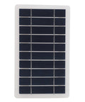 Rectangular Awesome 5W Solar Panel Charger for Home and Outdoor Security Cameras with monocrystalline cells