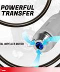 5th Gen Fuel Transfer Pump With Overfill Protection 2.7 GPM Universal Gas Can Adapter showing metal impeller motor
