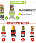 Compatibility chart for Extractor Blade Replacement For 600W And 900W Pro Series Blenders With Silicone Gasket Seal Ring