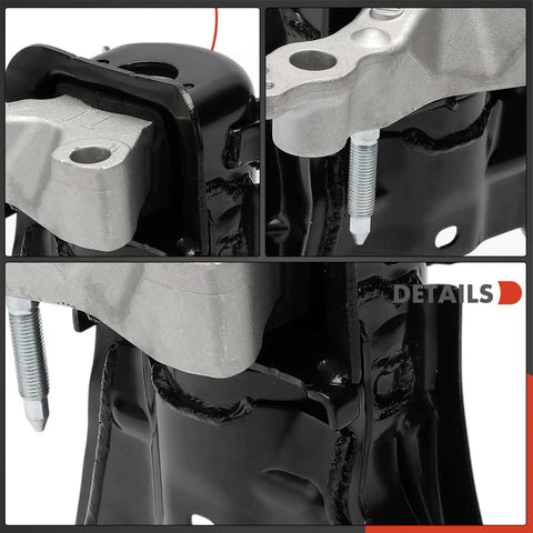 Close-up view of Front Right Engine Motor Mount For Toyota Corolla Prius AWD E Plus Hybrid Models 2016 2022 with bolt and mount detail.
