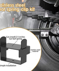 Upgrade Your Ride With This 4-Piece Stainless Steel Leaf Spring Clamp Kit For Easy Repair And Serious Stability On Trucks Campers Or Trailers When Towing Heavy Loads It Slaps Right On To Lock The Axle And Give You A Smooth Sailing Experience Without Any. 2.5-inch stainless steel leaf spring clamp on truck axle