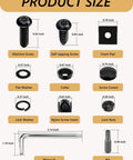 Keep Your Auto Setup Secured With These Goated Anti Theft License Plate Screw Kit Boasting Tamper Proof M6 Security Bolts Tool Size Chart